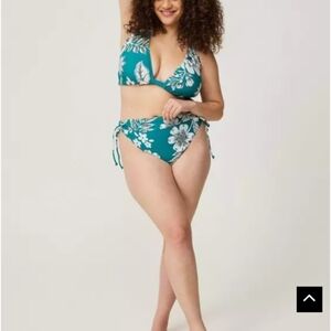 Torrid Teal Floral Bikini Set